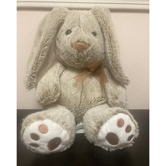 Other - Hugfun Plush Easter Bunny Brown Floppy Ear 13” Stuffed Animal Toy